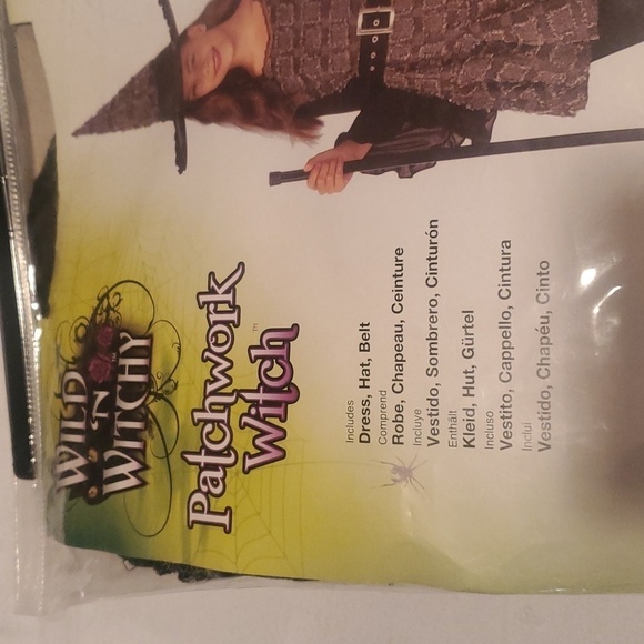 Rubie's Wild 'n Witchy Patchwork Witch Child Sz. M (5-7 yrs old) Costume - Picture 3 of 13